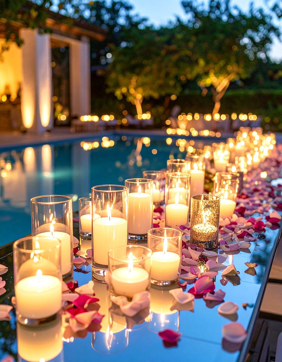 Candlelight Cluster Wedding Centerpiece with Romantic Glow - 20 Wedding Centerpiece Ideas