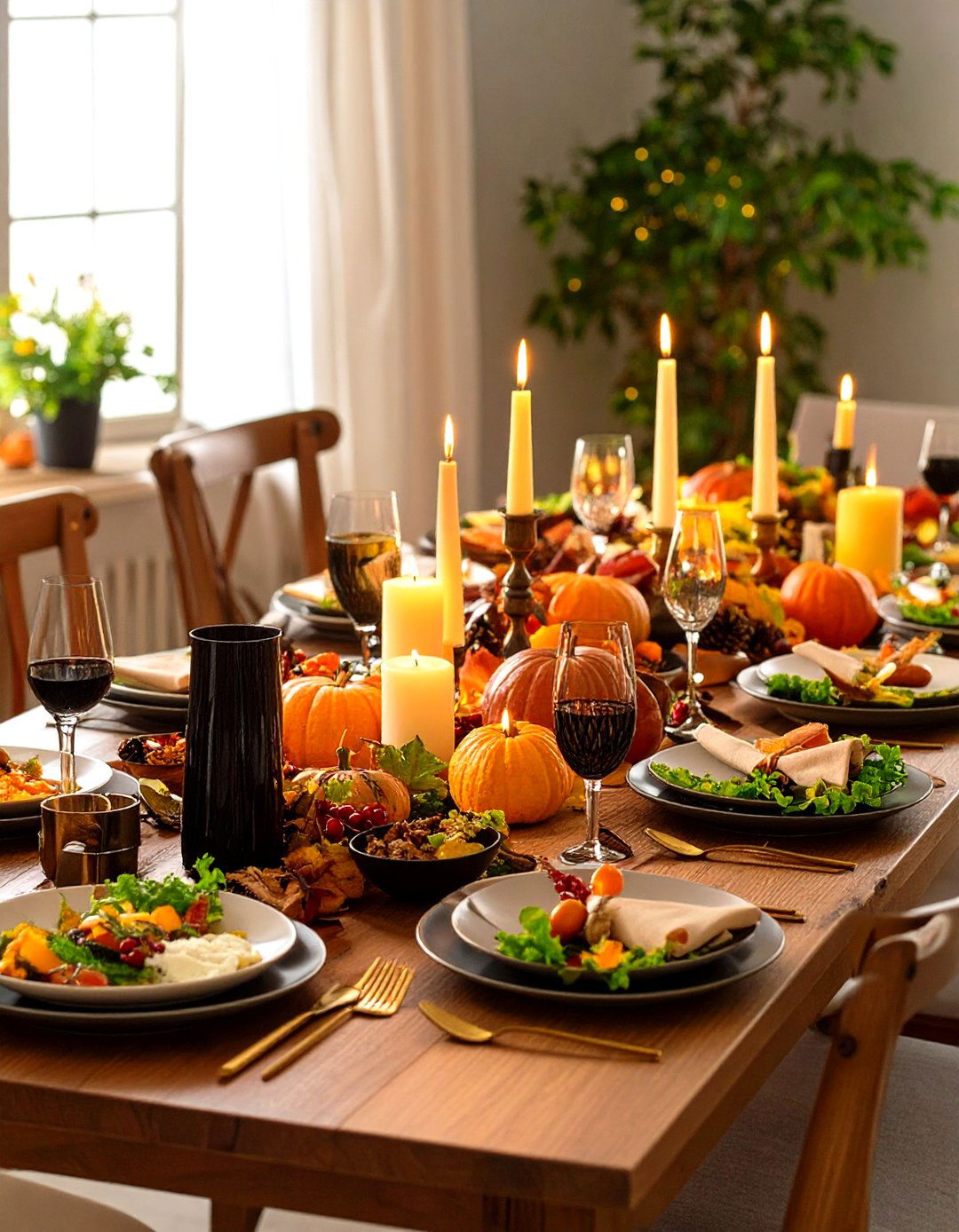 Candlelit Intimate Dinner - 20 Thanksgiving Table Settings