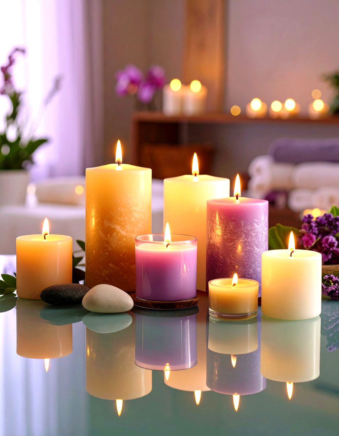 Candlelit Serenity Space - 20 Spa Room Ideas
