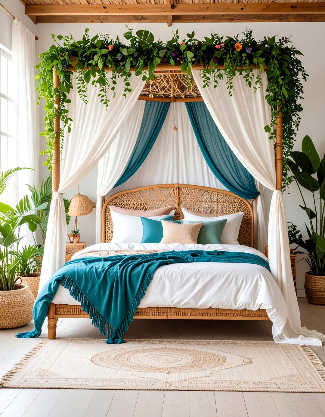 Canopy Bed Boho Bedroom Romance - 20 Colorful Boho Bedroom Ideas