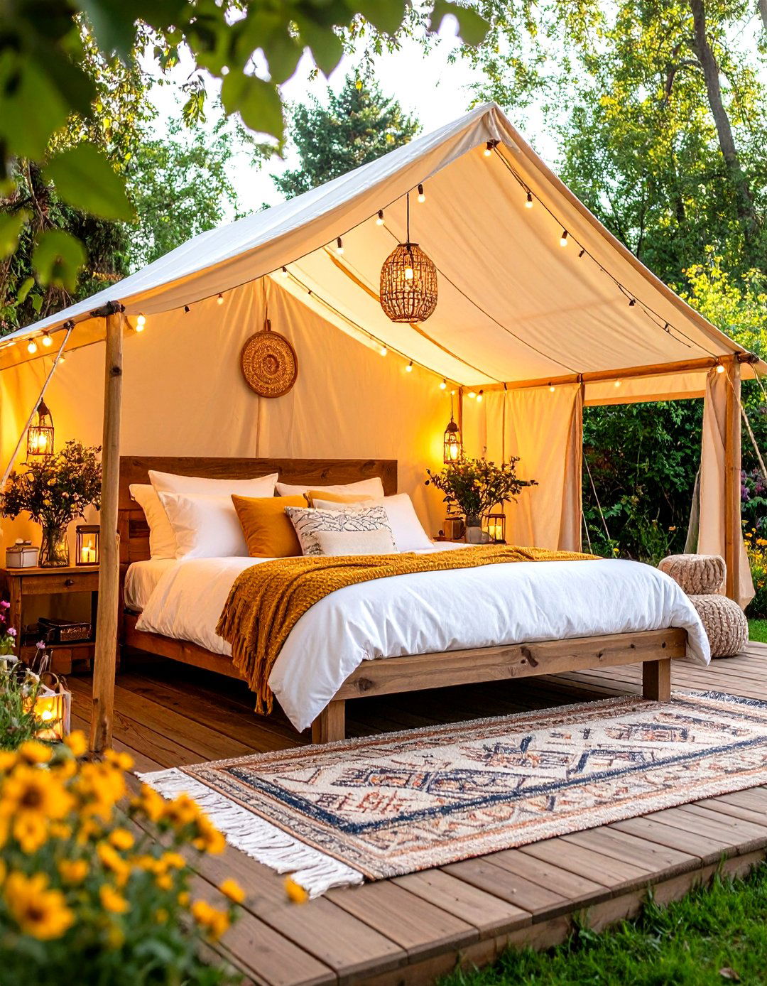 Canopy Bed Outdoor Bedroom Ideas with Romantic Elegance - 20 Outdoor Bedroom Ideas