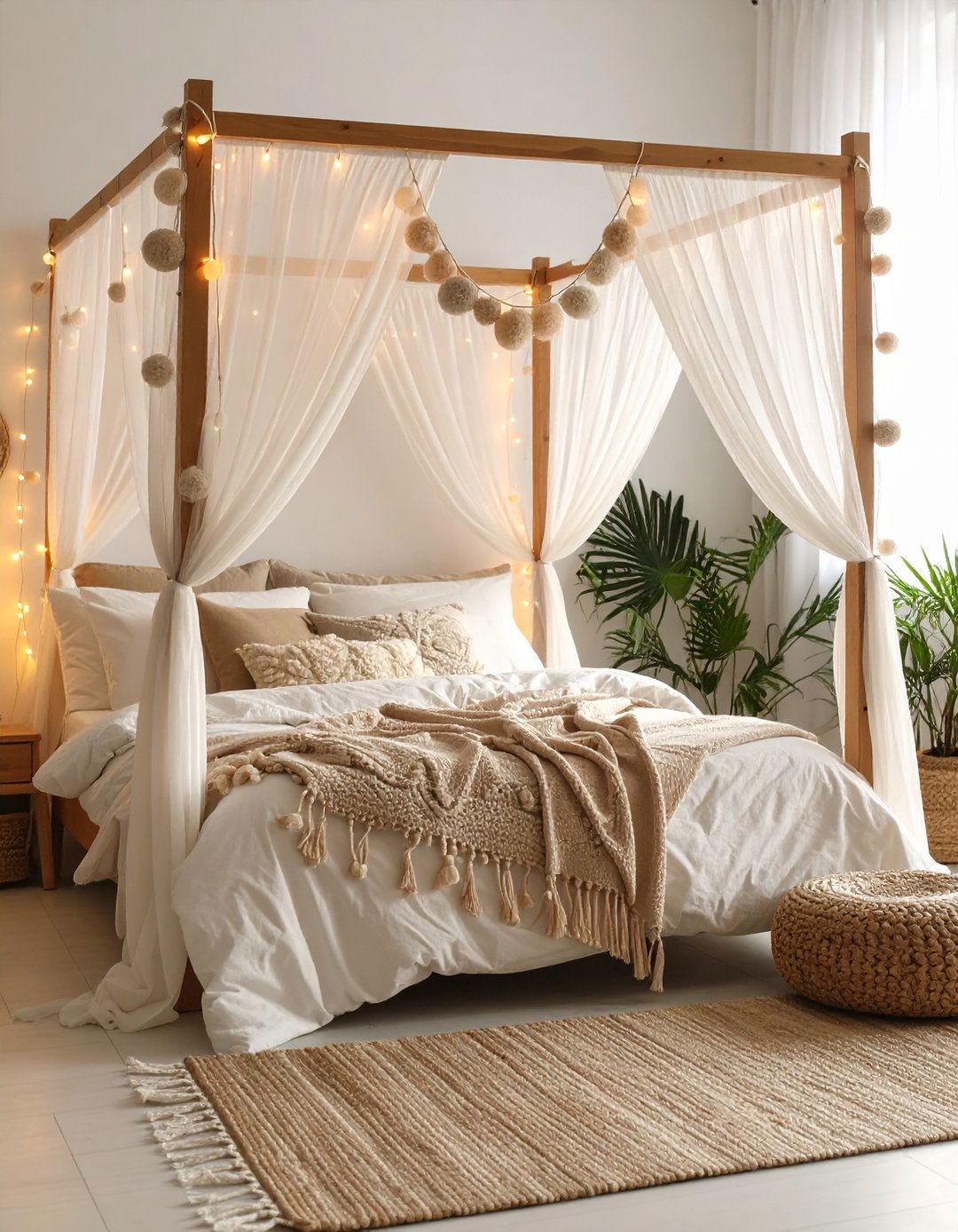 Canopy Beds Create a Whimsical Boho Bedroom Focus - 20 Girls Boho Bedroom Ideas