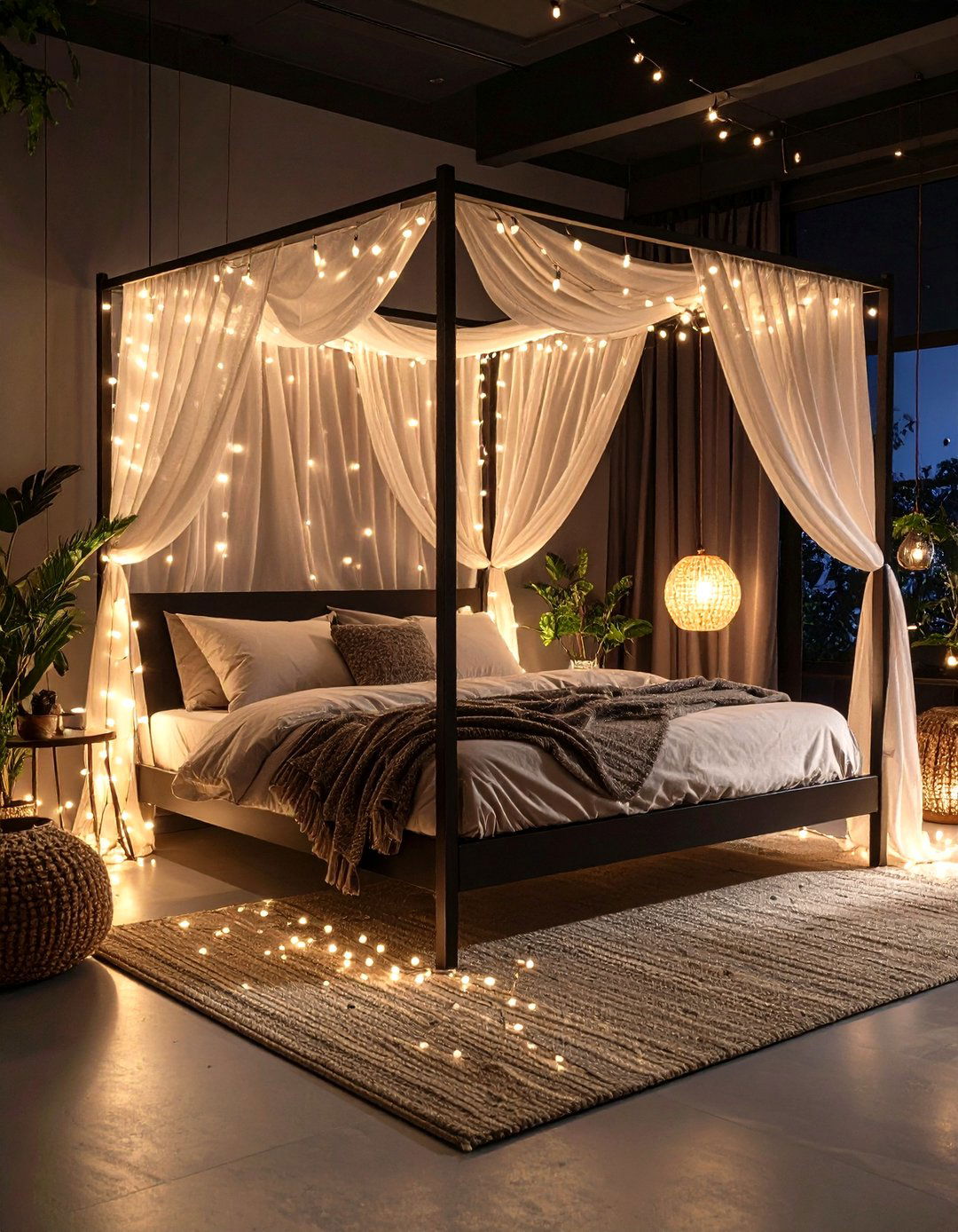 Canopy Beds to Frame the Gloom - 20 Dark Bedroom Ideas