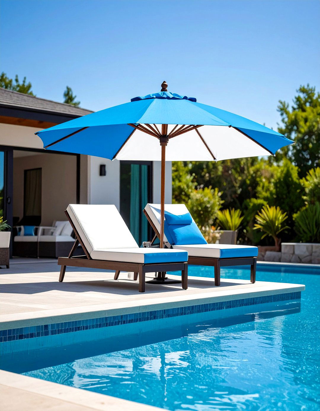 Cantilever Pool Shade Umbrellas - 20 Pool Shade Ideas