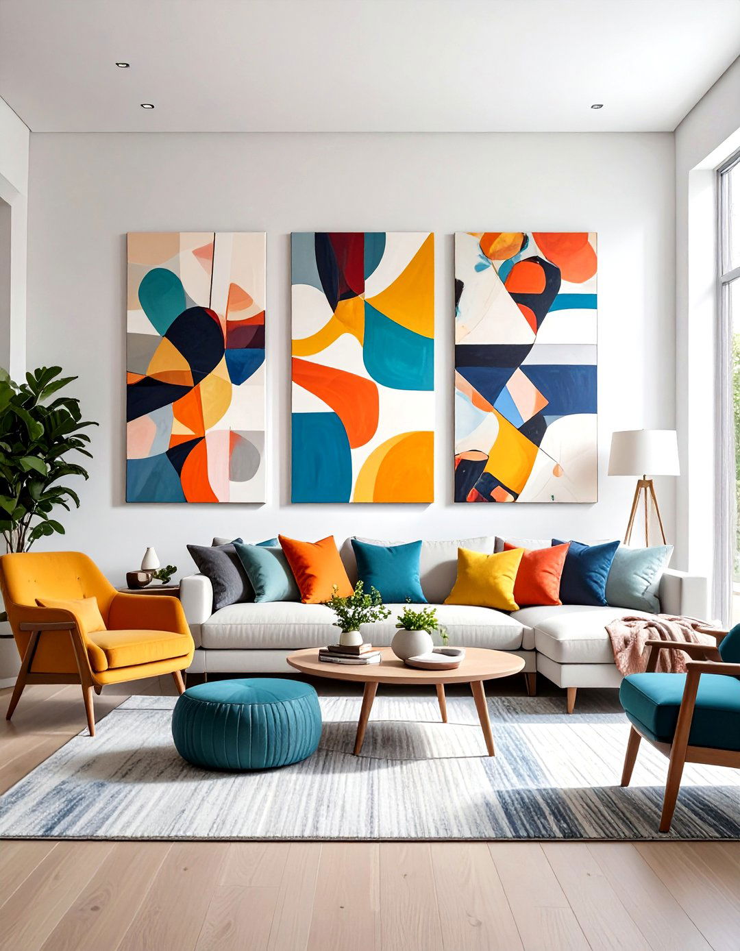 Canvas Art Cluster - 20 Wall Collage Ideas