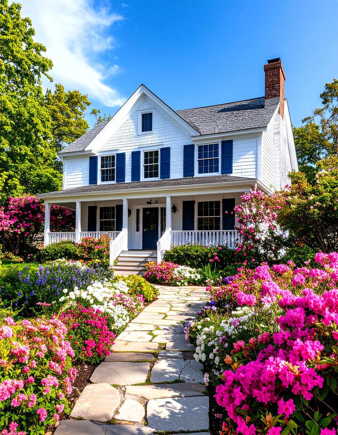 Cape Cod Style Thistle Purple House Exterior - 20 Purple House Exterior Ideas