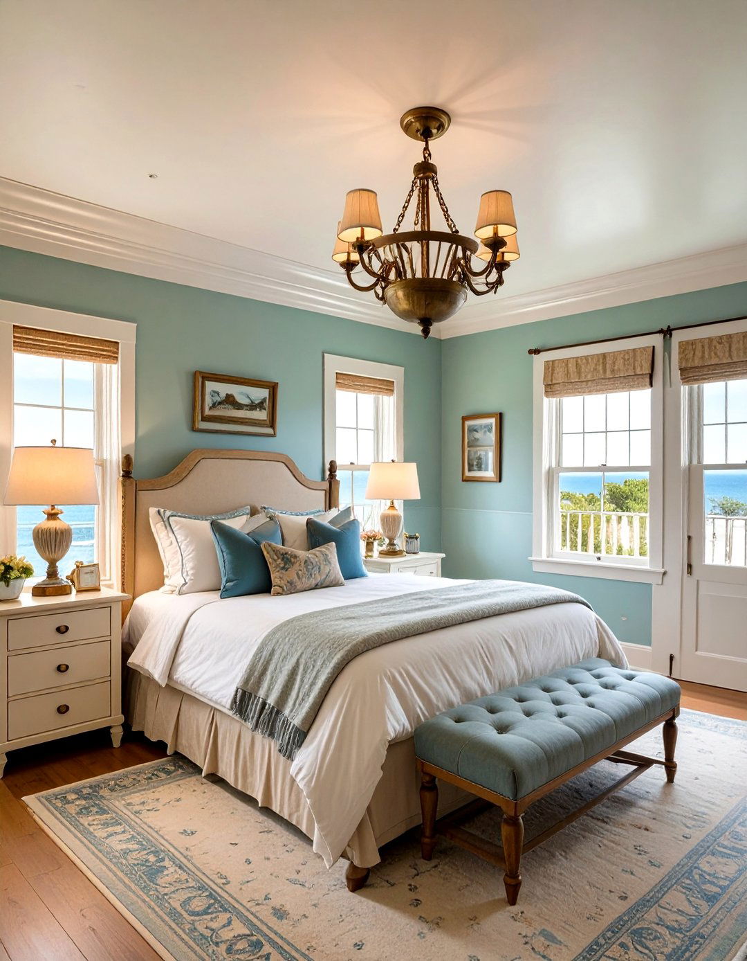 Cape Cod Upstairs Bedroom Brass Maritime Lighting - 20 Cape Cod Upstairs Bedroom Ideas