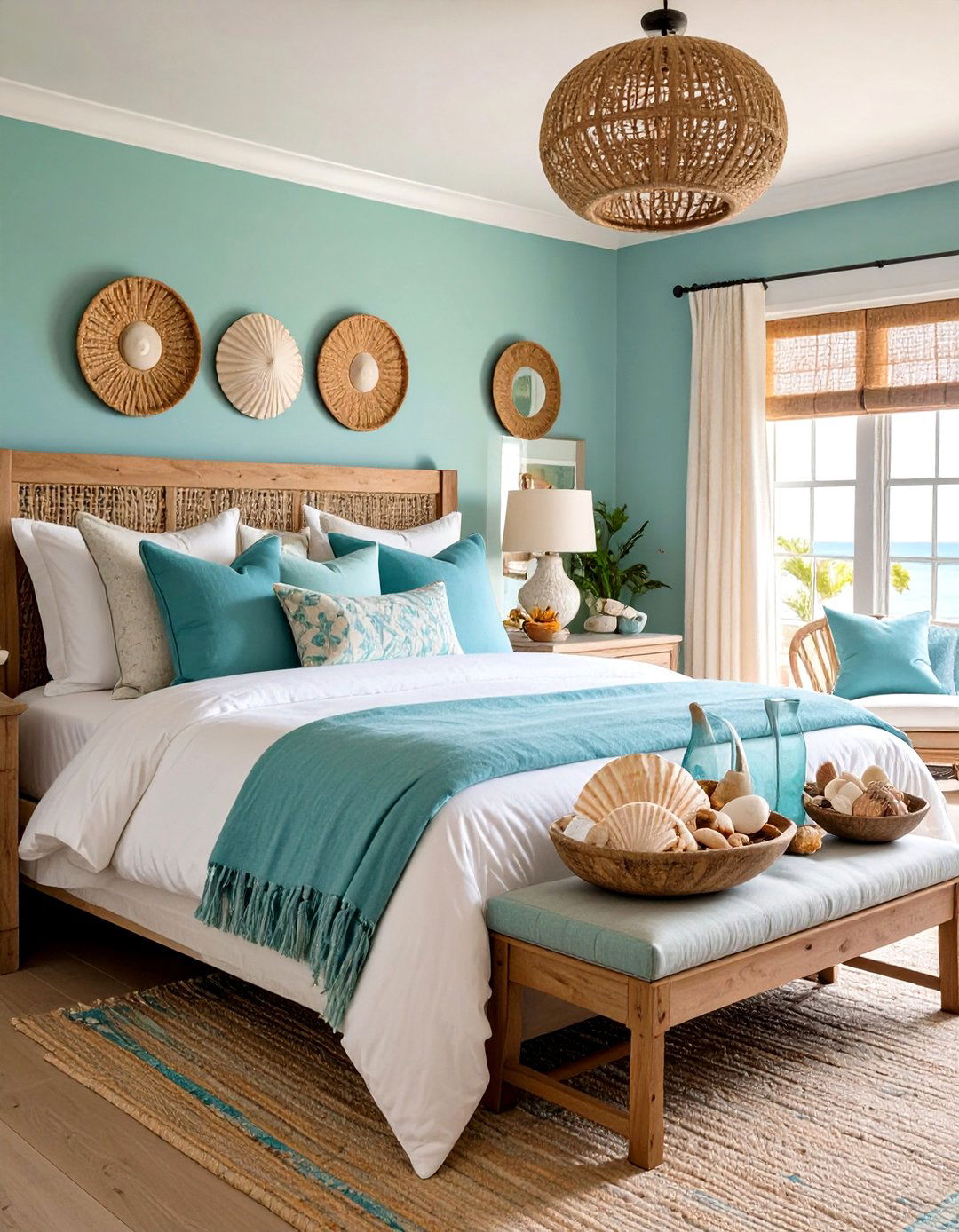 Cape Cod Upstairs Bedroom Shell and Driftwood Accessories - 20 Cape Cod Upstairs Bedroom Ideas
