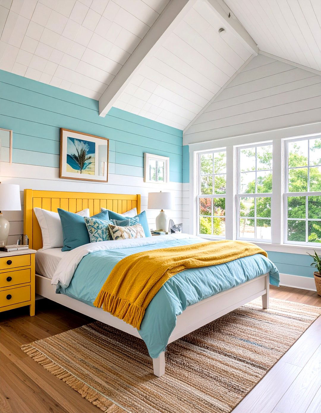 Cape Cod Upstairs Bedroom Shiplap Accent Walls - 20 Cape Cod Upstairs Bedroom Ideas