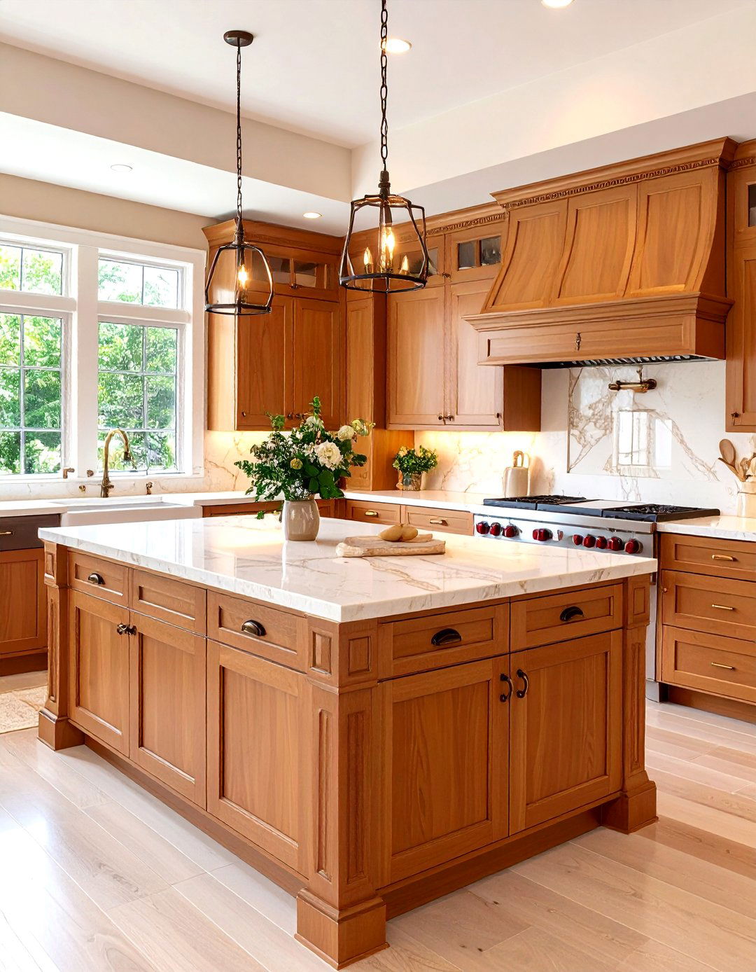 Caramel Brown Shaker Style Kitchen - 20 Brown Kitchen Ideas