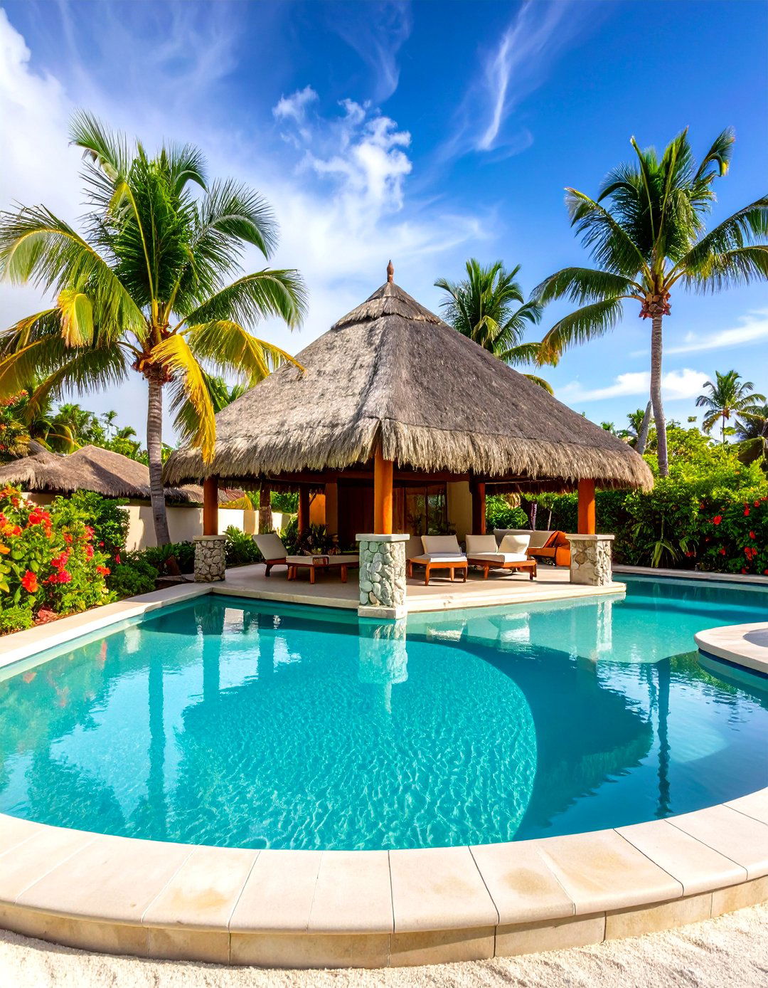 Caribbean Island Lagoon Pool - 20 Lagoon Pool Ideas