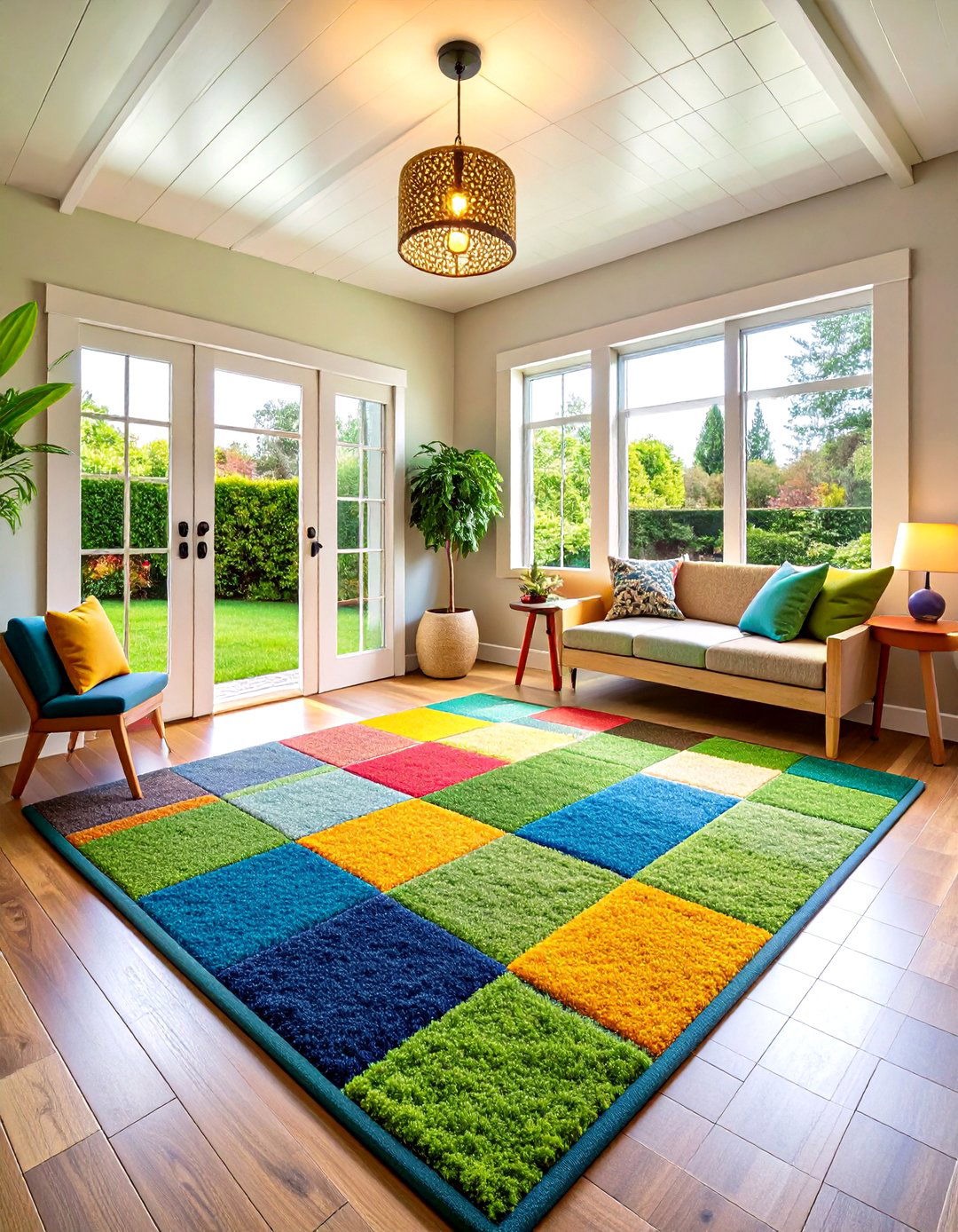 Carpet Tiles - 20 Shed Floor Ideas