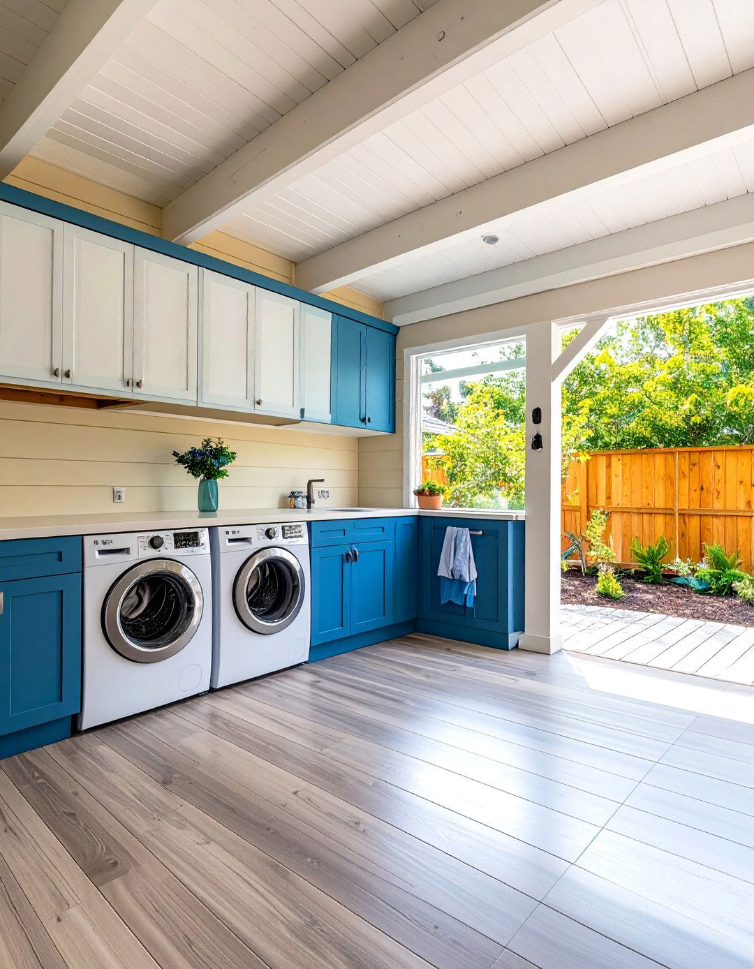 Carport Outdoor Laundry Area Conversion Design - 20 Outdoor Laundry Area Design Ideas