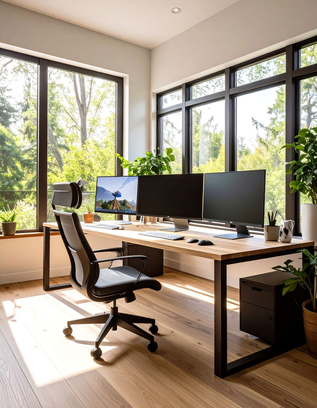 Carve Out Corners with L Shaped Desks - 20 Small Home Office Ideas