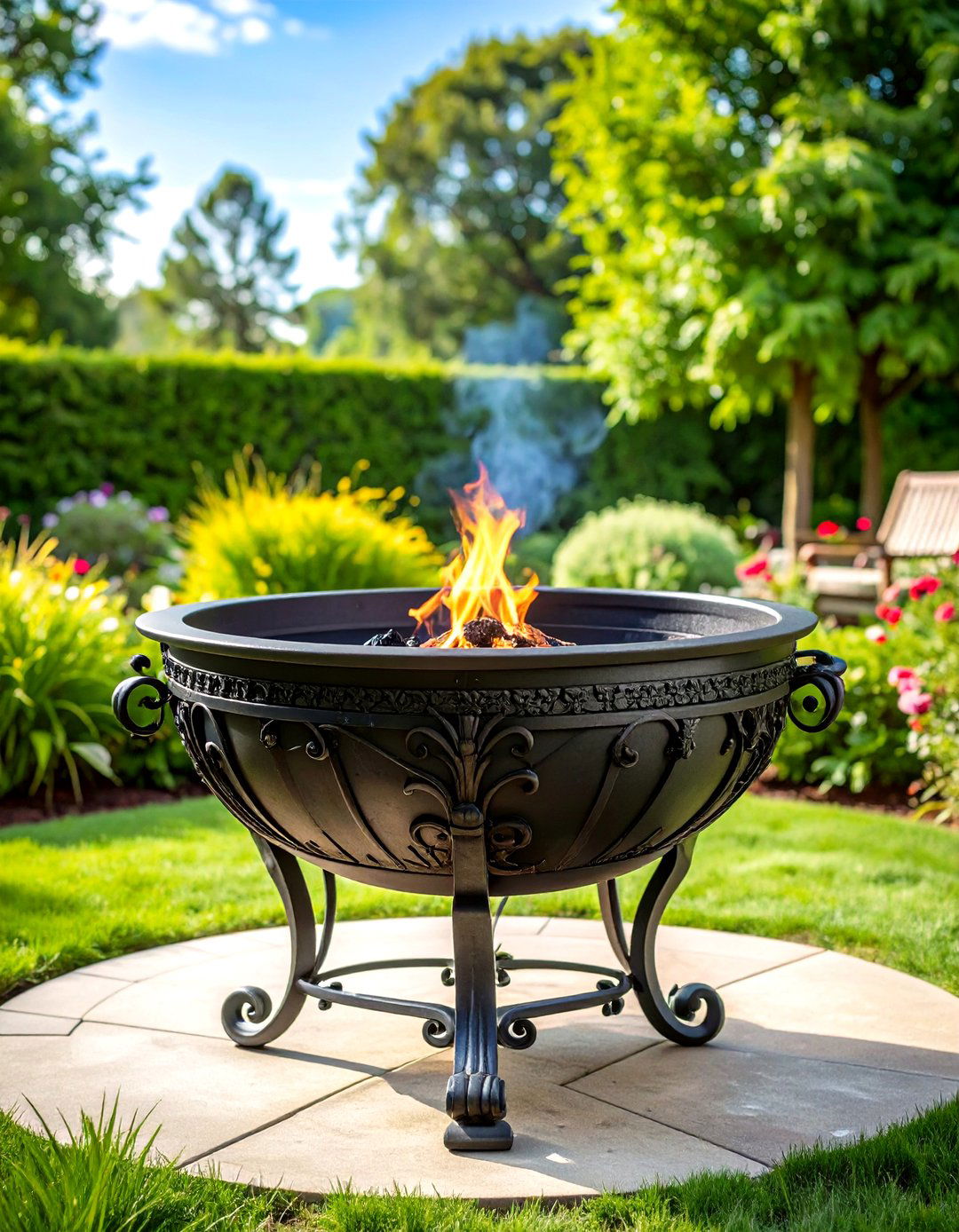Cast Iron Traditional Metal Fire Pit - 20 Metal Fire Pit Ideas