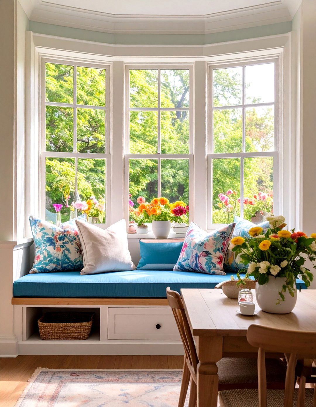 Casual Dining Room Built in Window Seat Nook - 20 Casual Dining Room Ideas