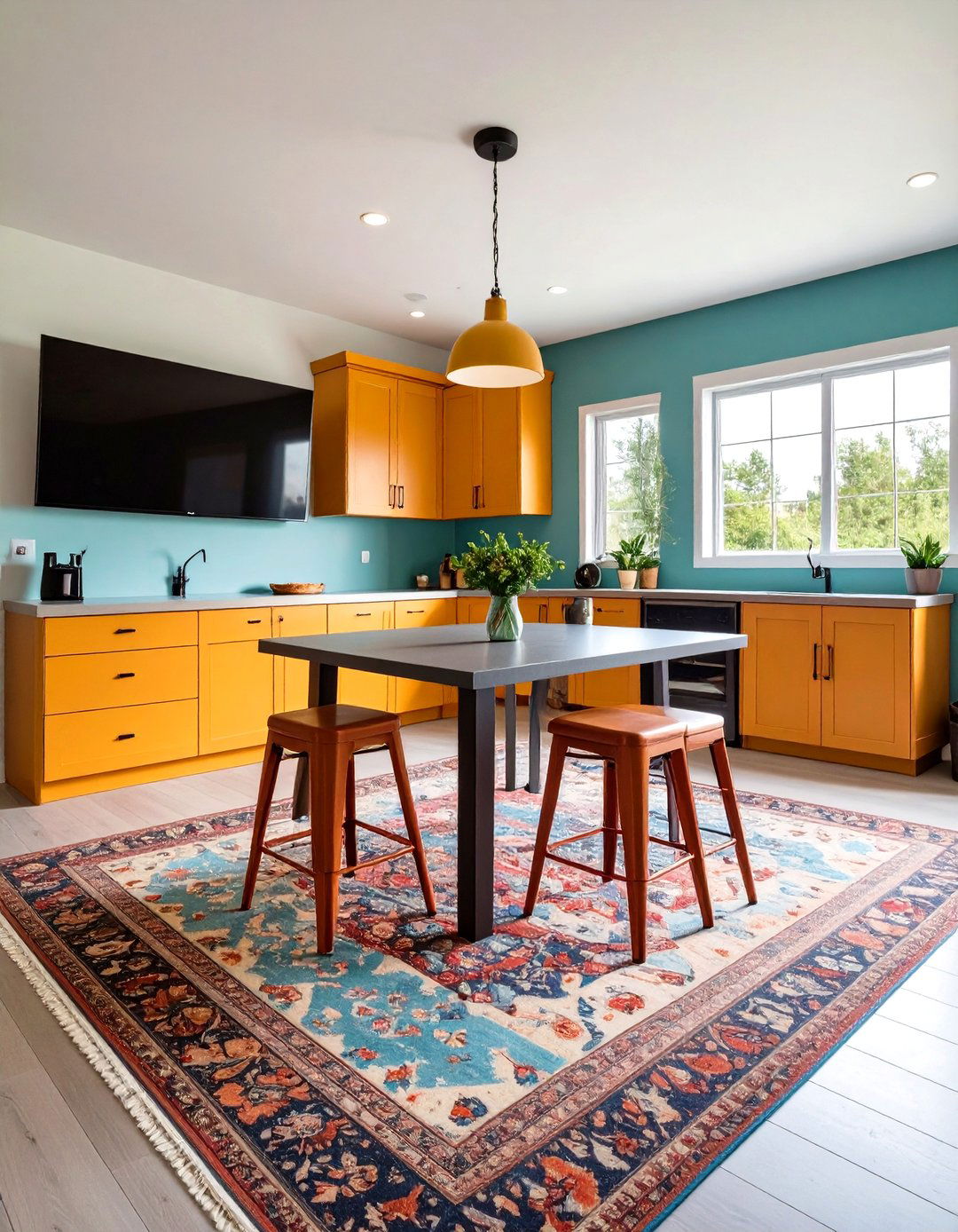 Casual Garage Hangout Corner - 20 Garage Decor Ideas