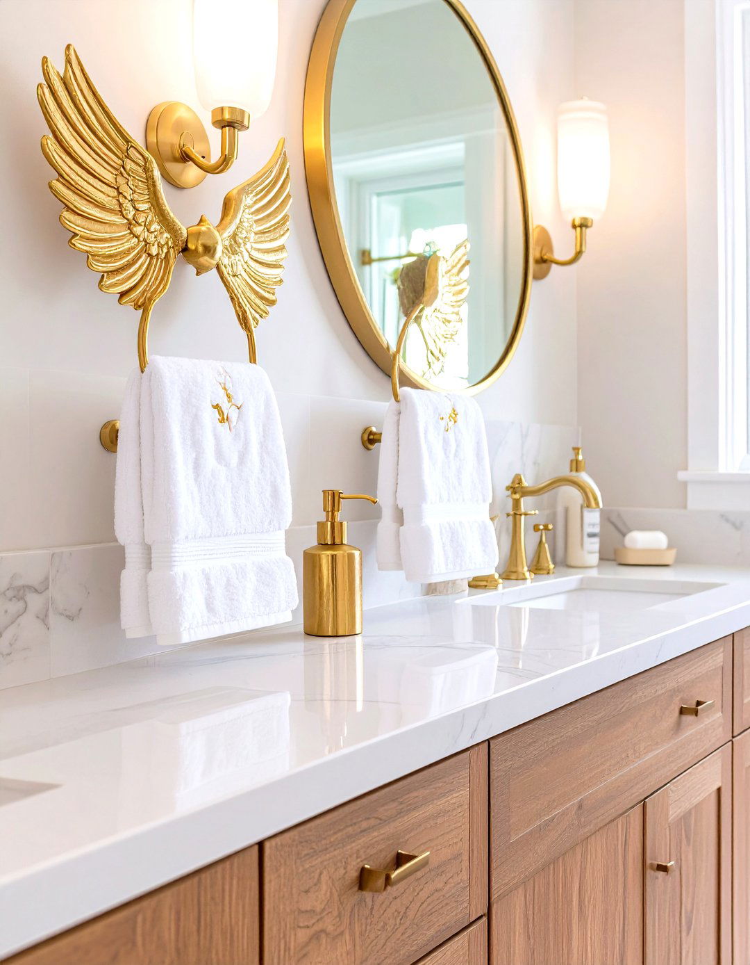 Catch the Snitch Golden Accents for a Harry Potter Bathroom - 20 Harry Potter Bathroom Ideas