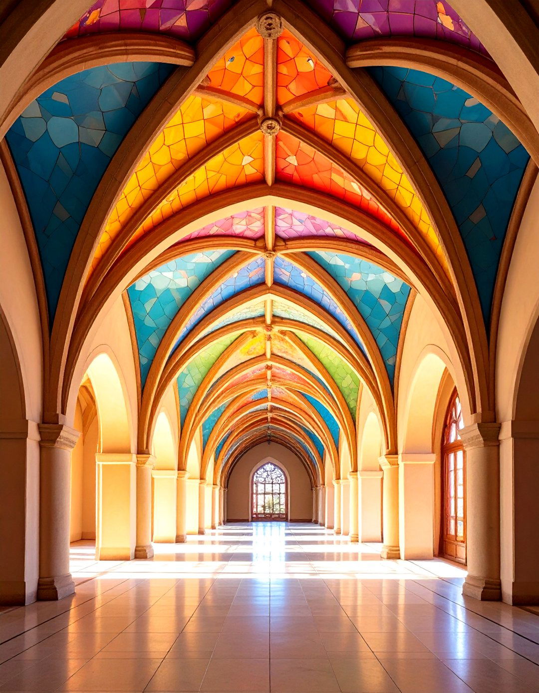 Cathedral Ceiling with Barrel Vault Curves - 20 Cathedral Ceiling Ideas