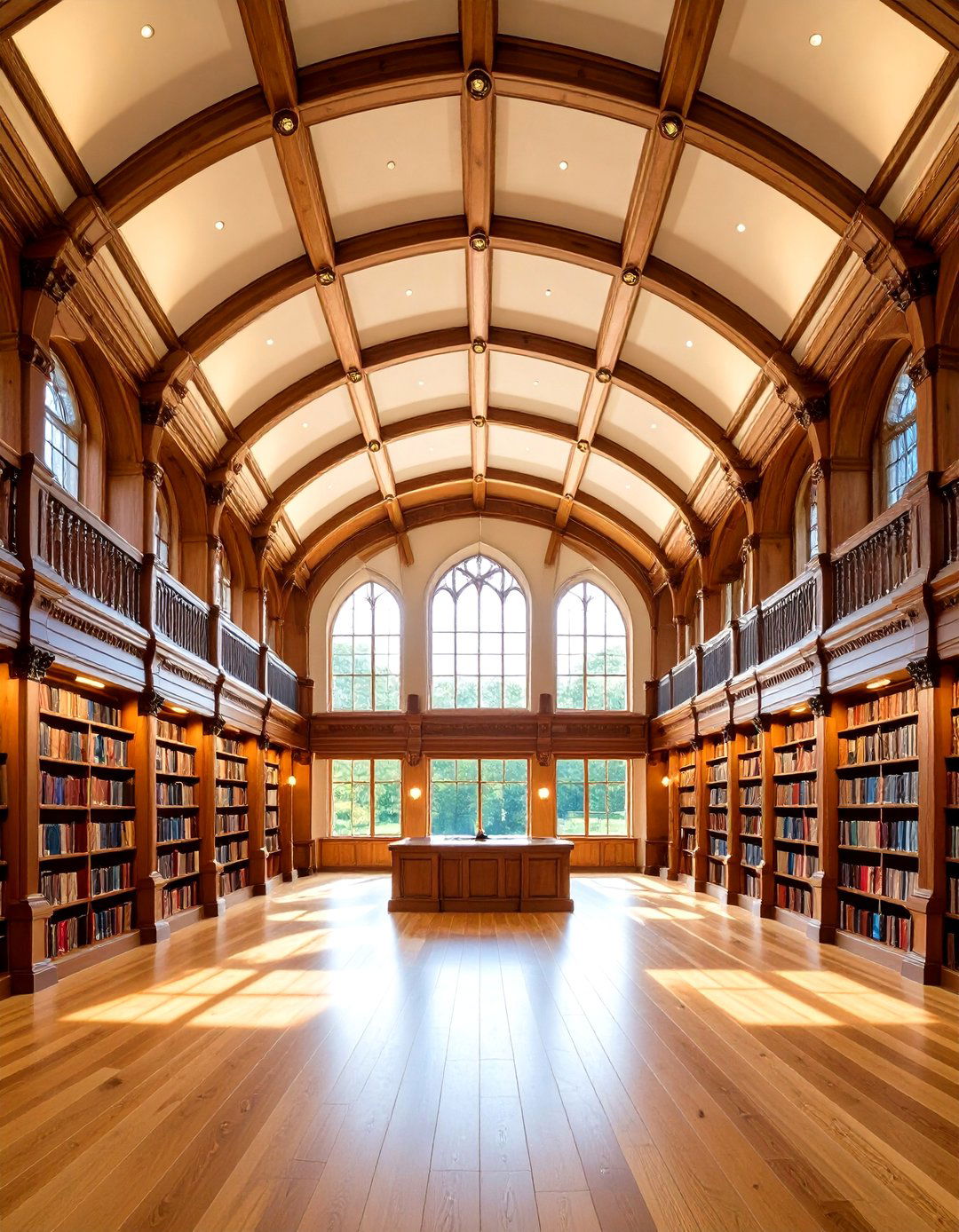 Cathedral Ceiling with Coffered Details - 20 Cathedral Ceiling Ideas