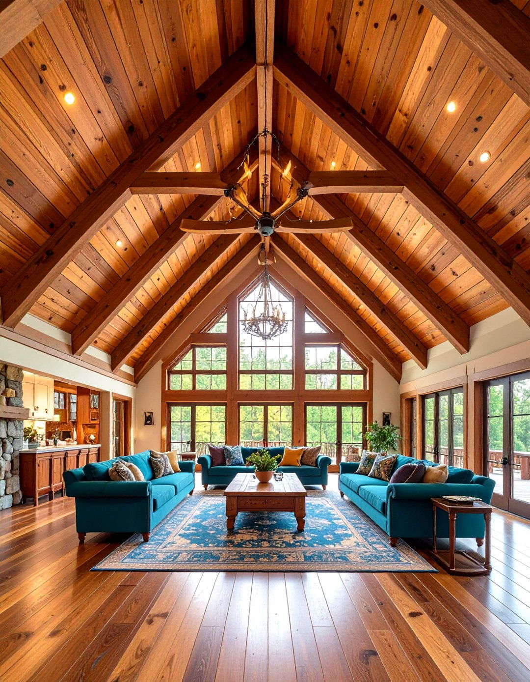 Cathedral Wood Plank Ceiling Grandeur - 20 Wood Plank Ceiling Ideas