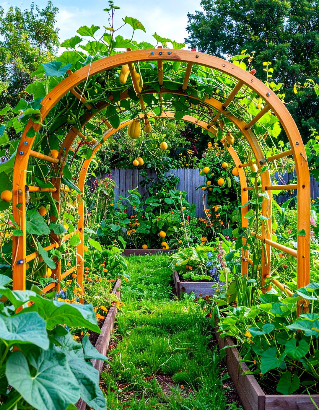 Cattle Panel Arch Trellis Tunnel - 20 Garden Trellis Ideas