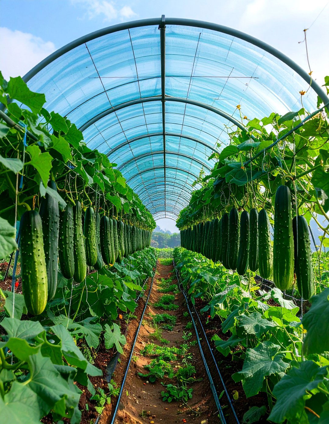 Cattle Panel Archway Tunnel - 20 Cucumber Trellis Ideas