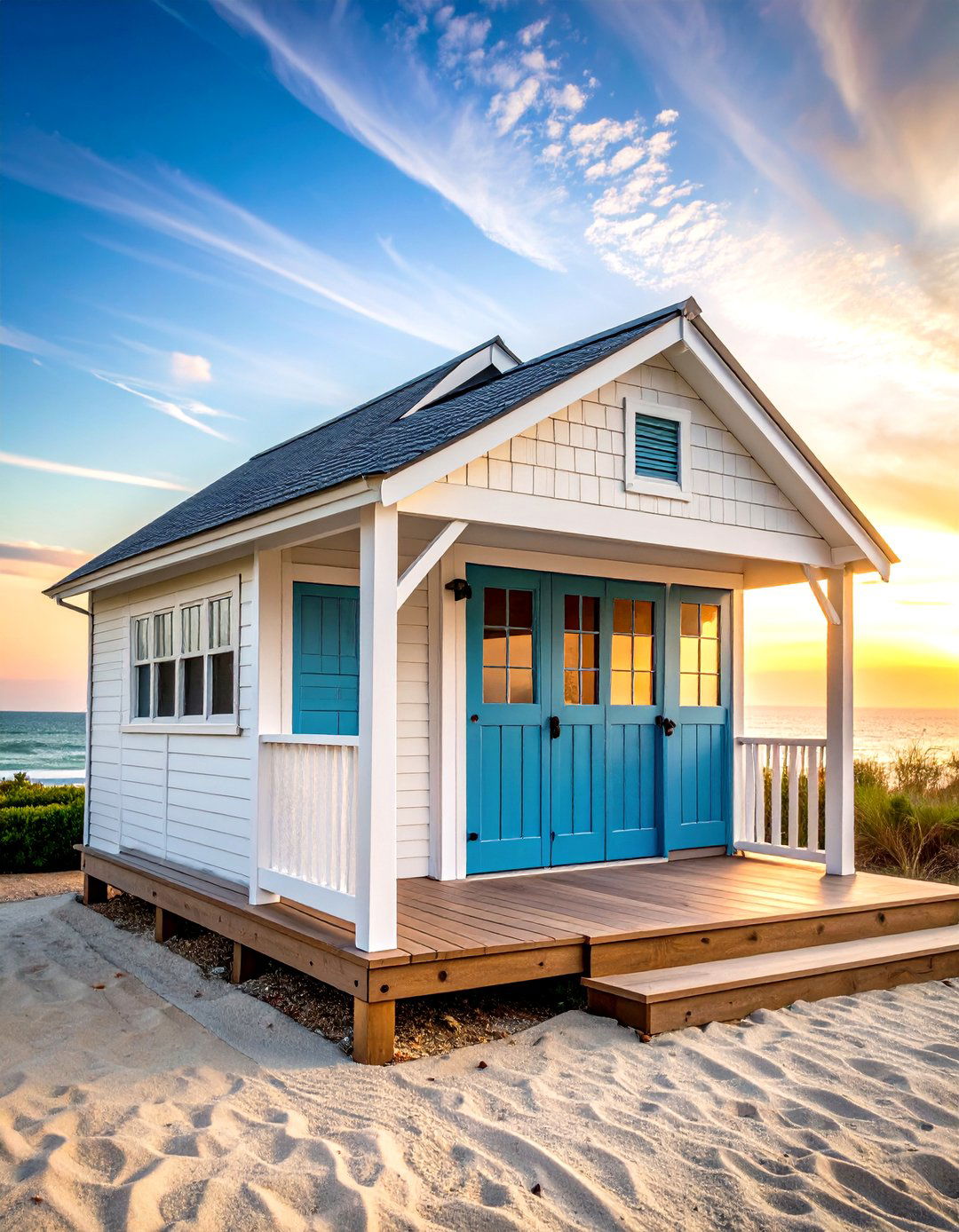 Cedar Beach House Style Wood Shed - 20 wood shed ideas