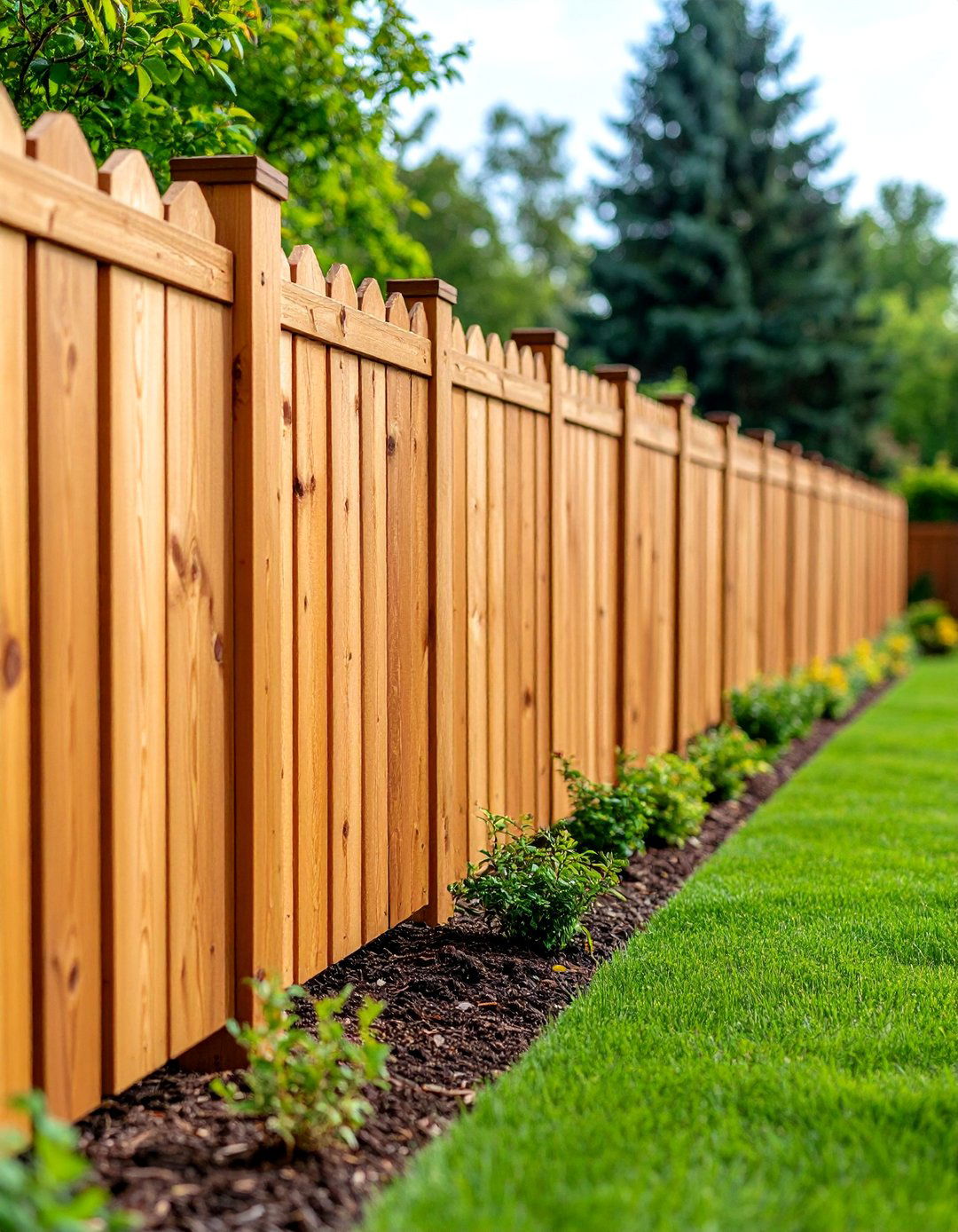 Cedar Panel Privacy Fence Ideas - 20 Cheap Privacy Fence Ideas