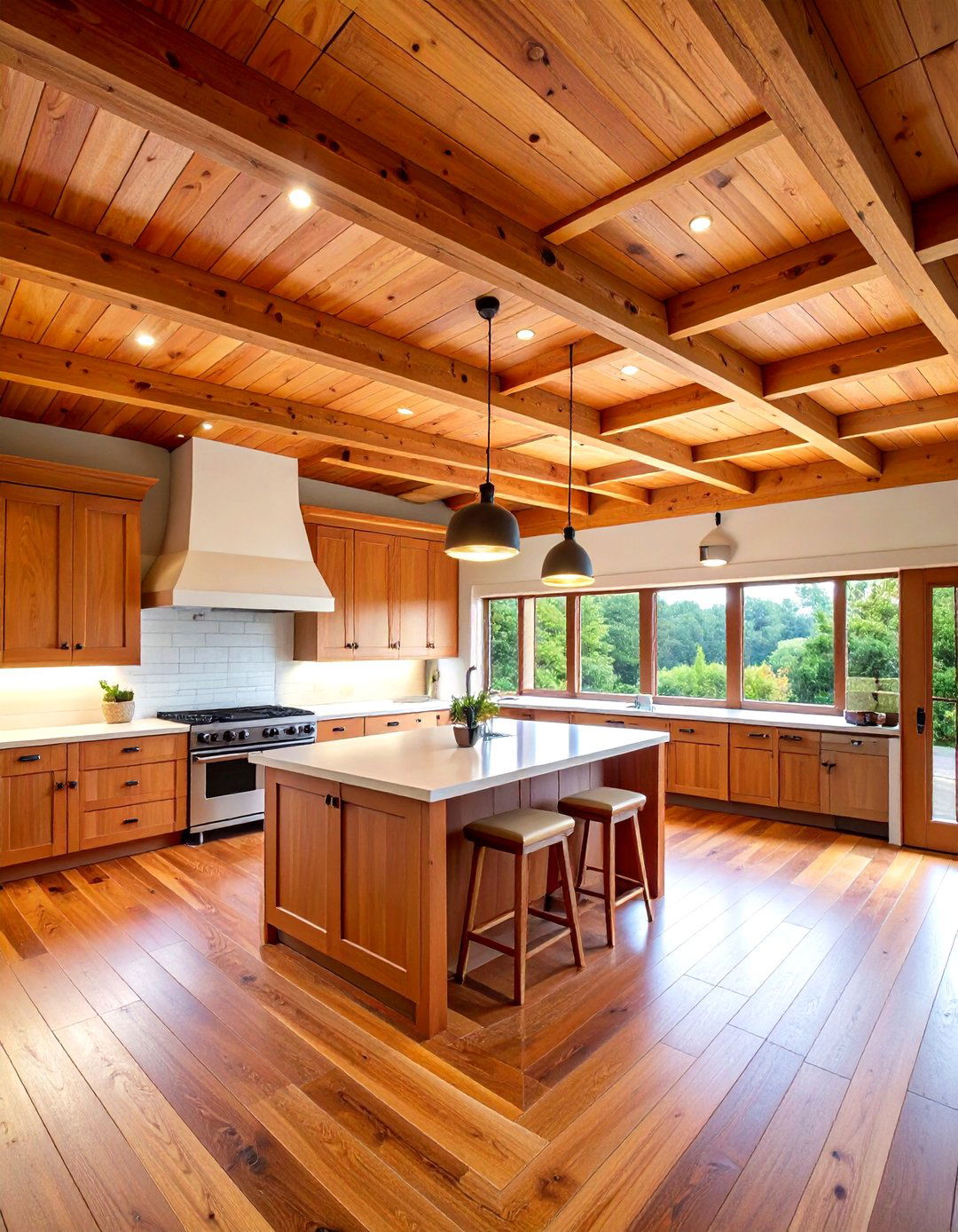 Cedar Wood Ceiling Kitchen Ideas - 20 Wood Ceiling Kitchen Ideas