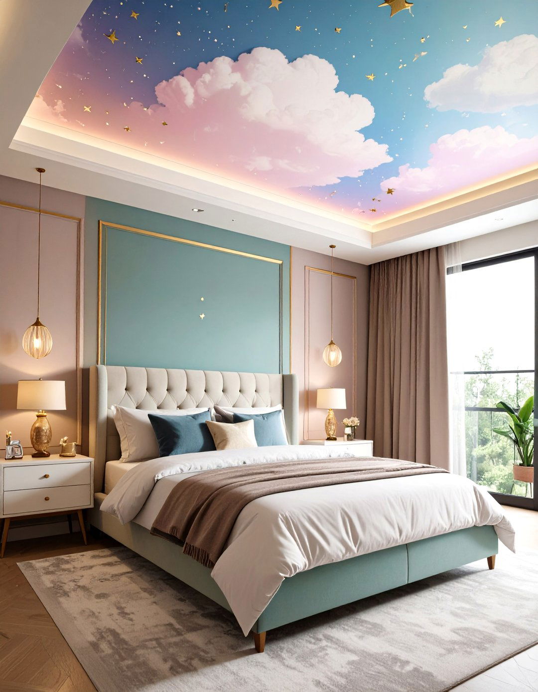 Ceiling Bedroom Wallpaper for Fifth Wall Drama - 20 Bedroom Wallpaper Ideas
