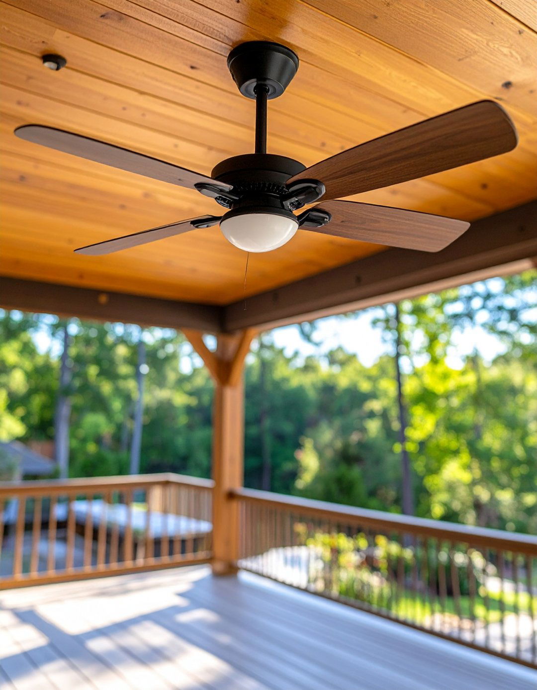 Ceiling Fan Gazebo Lighting for Breeze and Brightness - 20 Gazebo Lighting Ideas