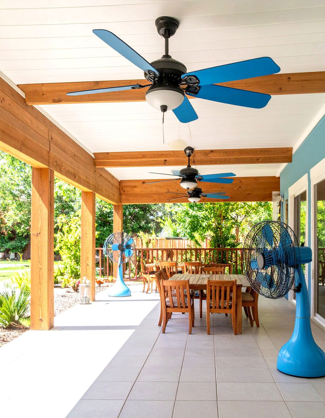 Ceiling Fans and Portable Fans - 20 Tropical Patio Ideas