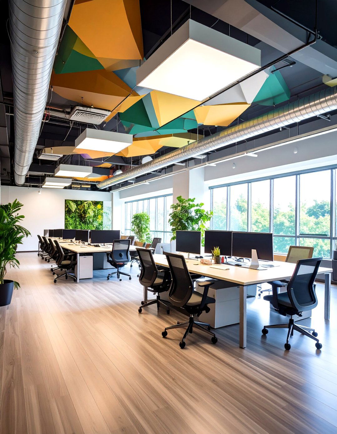 Ceiling Statement Office Wallpaper - 20 Office Wallpaper Ideas