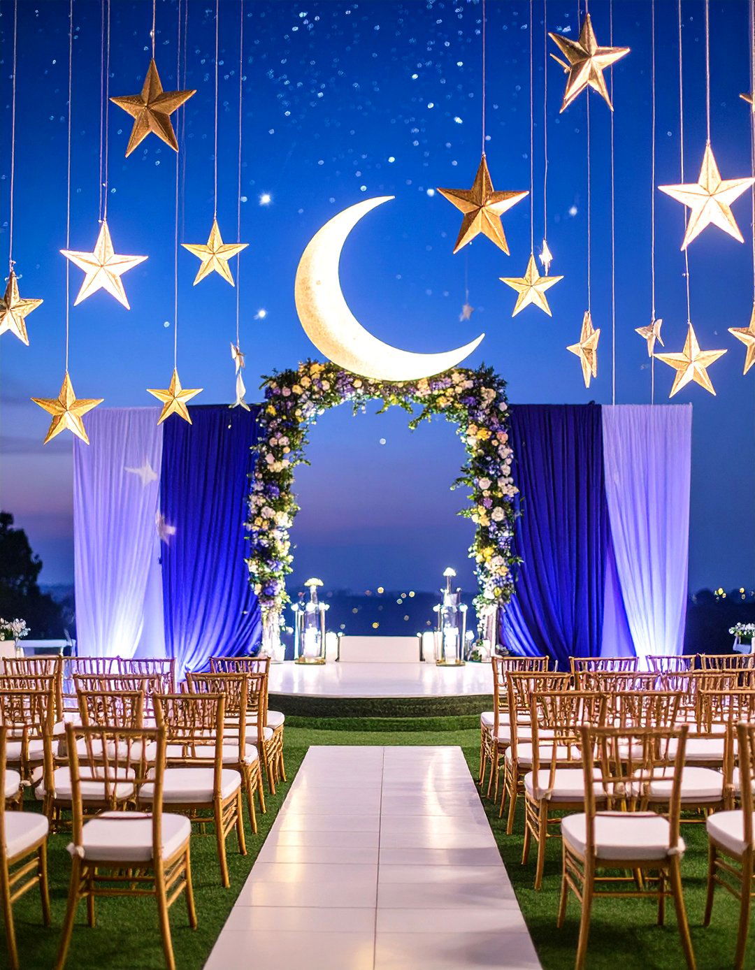 Celestial Dreamscape Wedding Decoration with Cosmic Elements - 20 Wedding Decoration Ideas