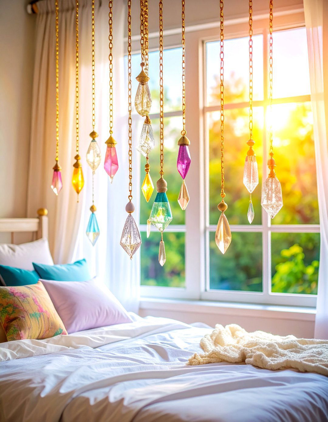 Celestial Mobile or Glow Star Ceiling - 20 Fairycore Bedroom Ideas