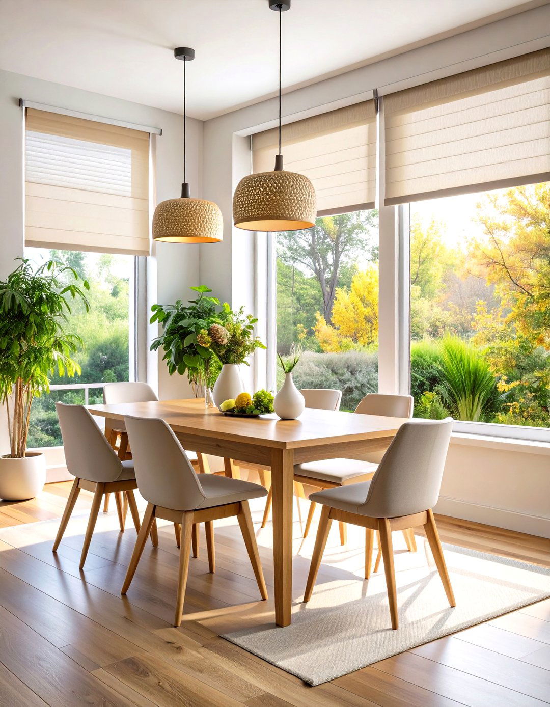 Cellular Window Shades Cut Energy Bills - 20 Dining Room Window Treatments
