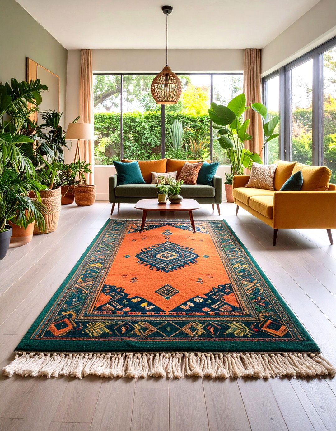 Central Rug Alignment - 20 Symmetrical Living Room Ideas