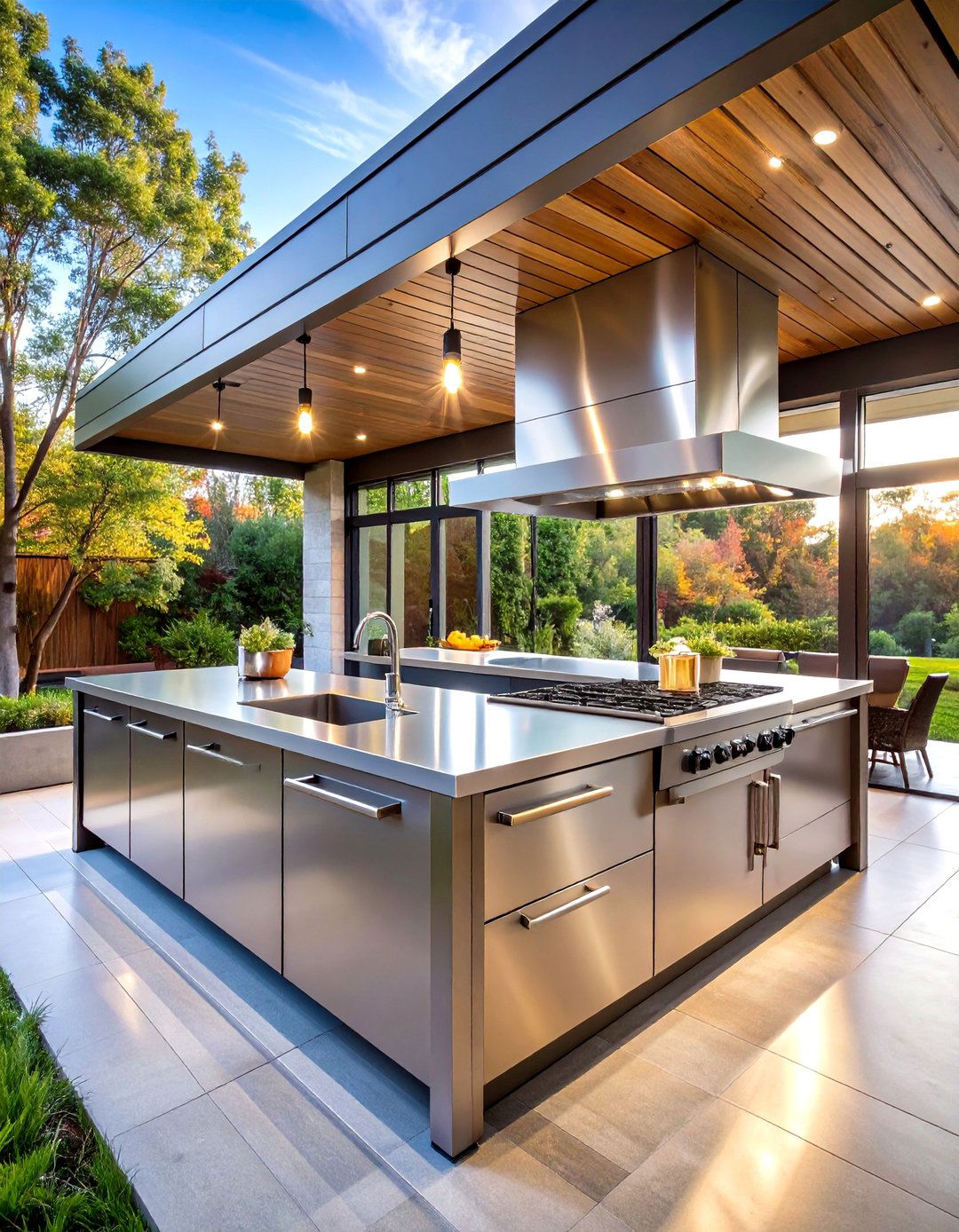 Ceramic Tile - 20 Types of Outdoor Kitchen Countertops