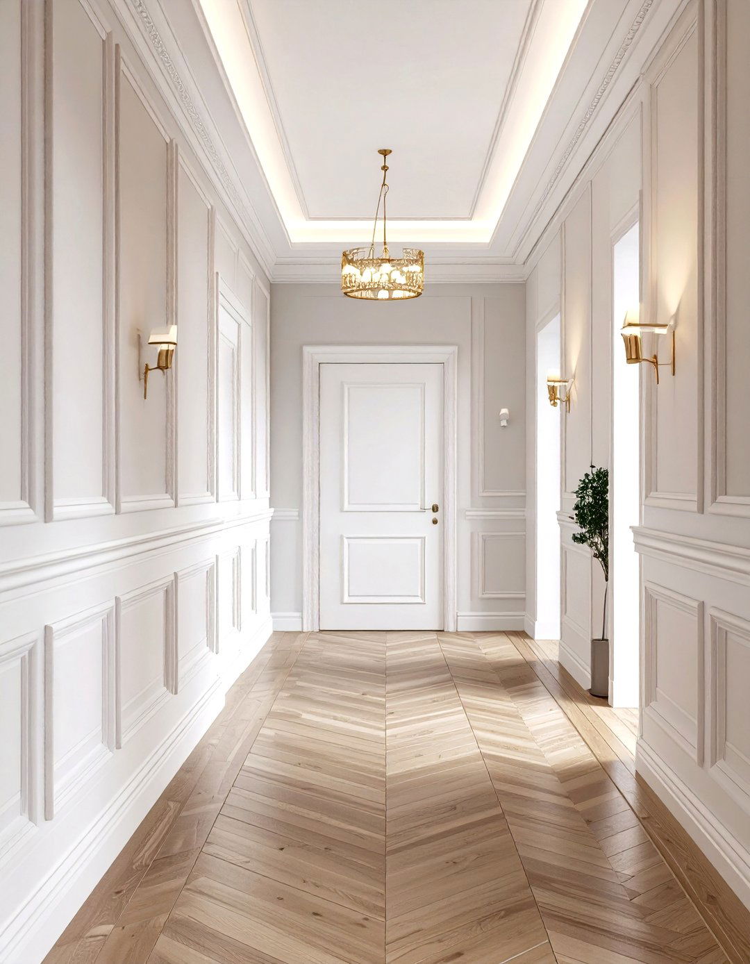 Chair Rail Wood Trim Accent Wall - 20 Wood Trim Accent Wall Ideas