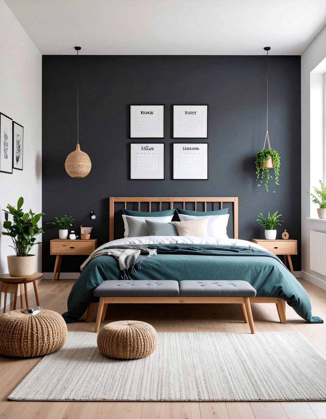 Chalkboard Accent Bedroom Wall Decor - 20 Bedroom Wall Decor Ideas