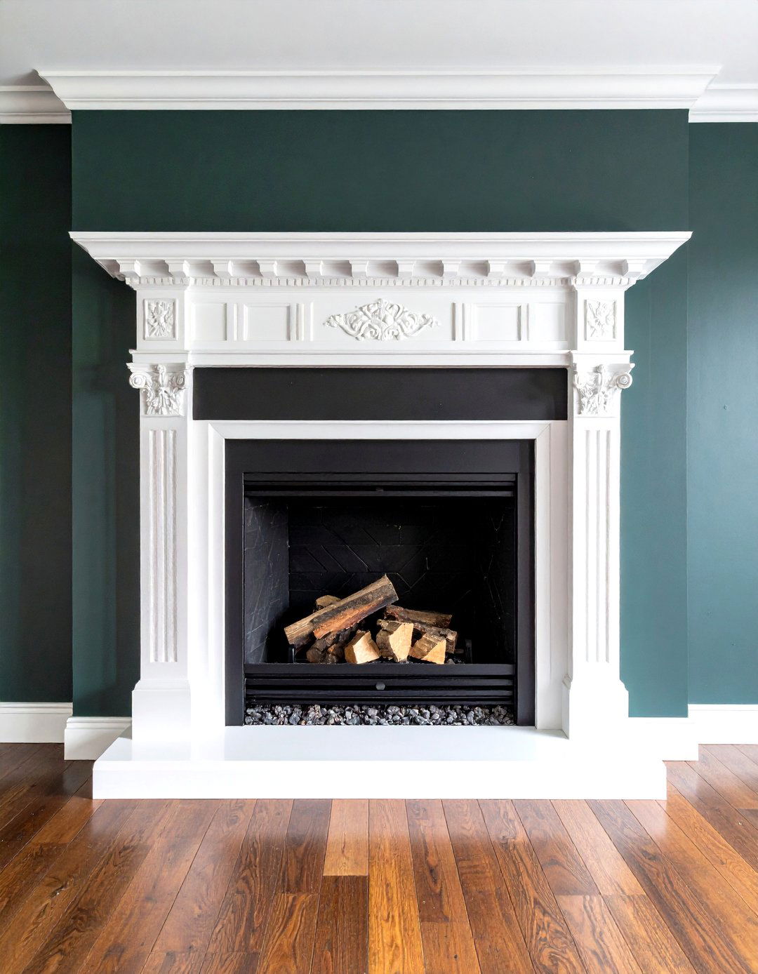 Chalkboard Art Faux Fireplace - 20 Faux Fireplace Ideas