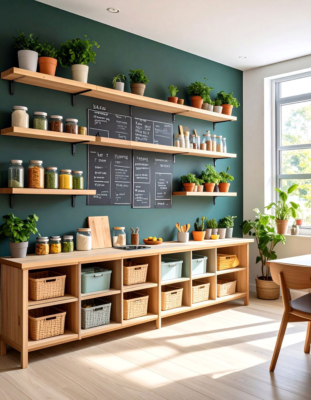 Chalkboard Command Center Wall - 20 Command Center Ideas