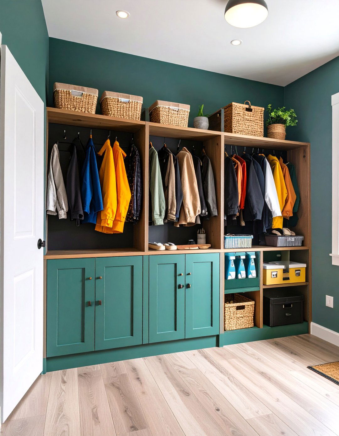 Chalkboard Mudroom Organization Station - 20 Chalkboard Ideas