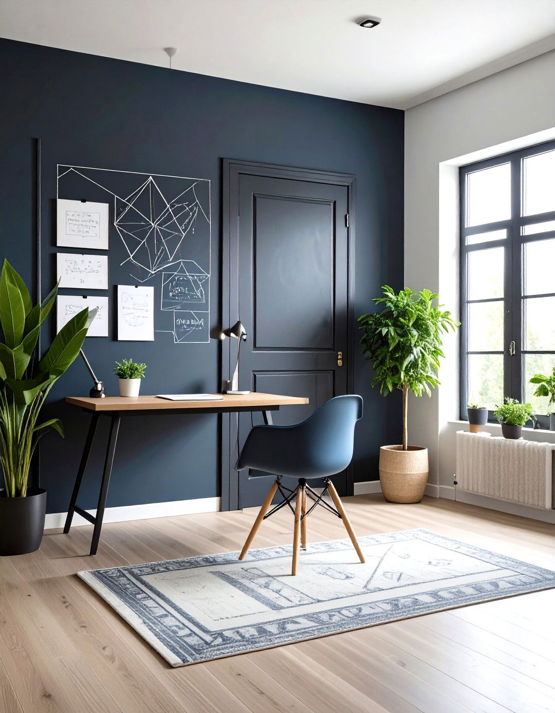 Chalkboard Paint Home Office Door for Creative Expression - 20 Home Office Door Ideas