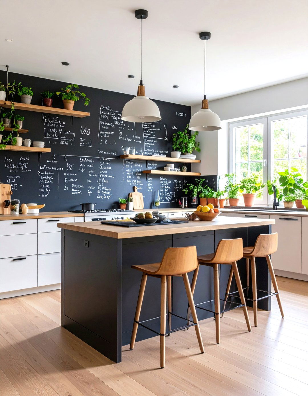 Chalkboard Paint Kitchen Island Back Panel - 20 Kitchen Island Back Panel Ideas