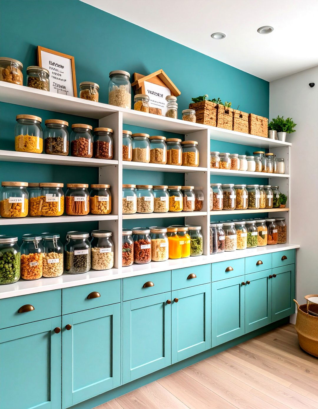 Chalkboard Pantry Wall Organization System - 20 Chalkboard Ideas
