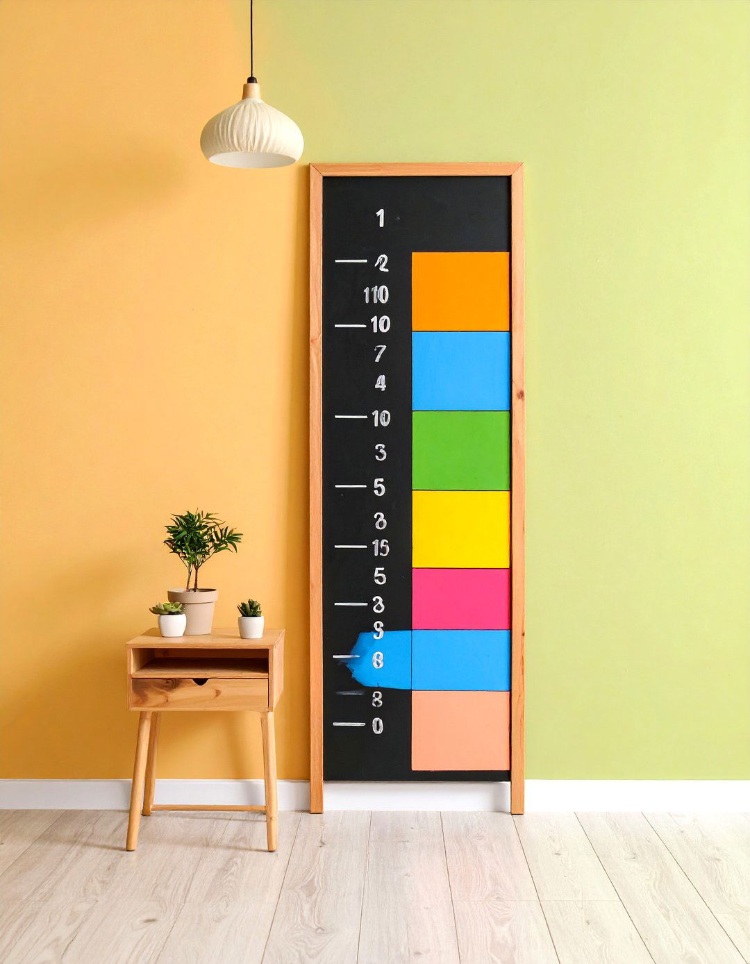 Chalkboard Scoreboard Growth Chart - 20 Sports Nursery Ideas