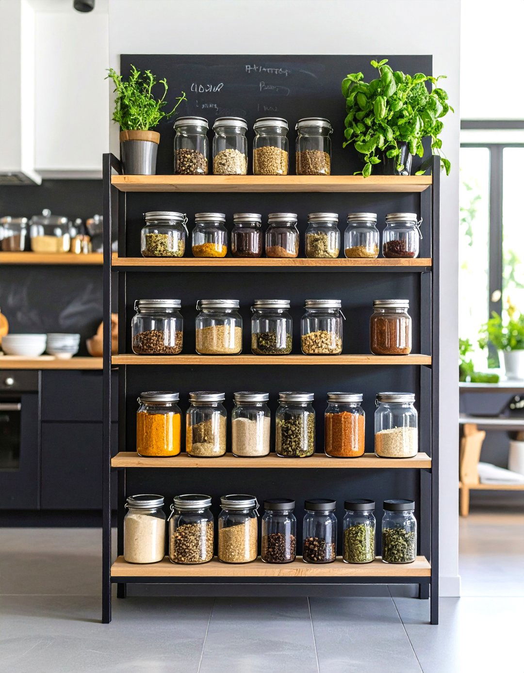 Chalkboard Spice Rack Labeling System - 20 Chalkboard Ideas