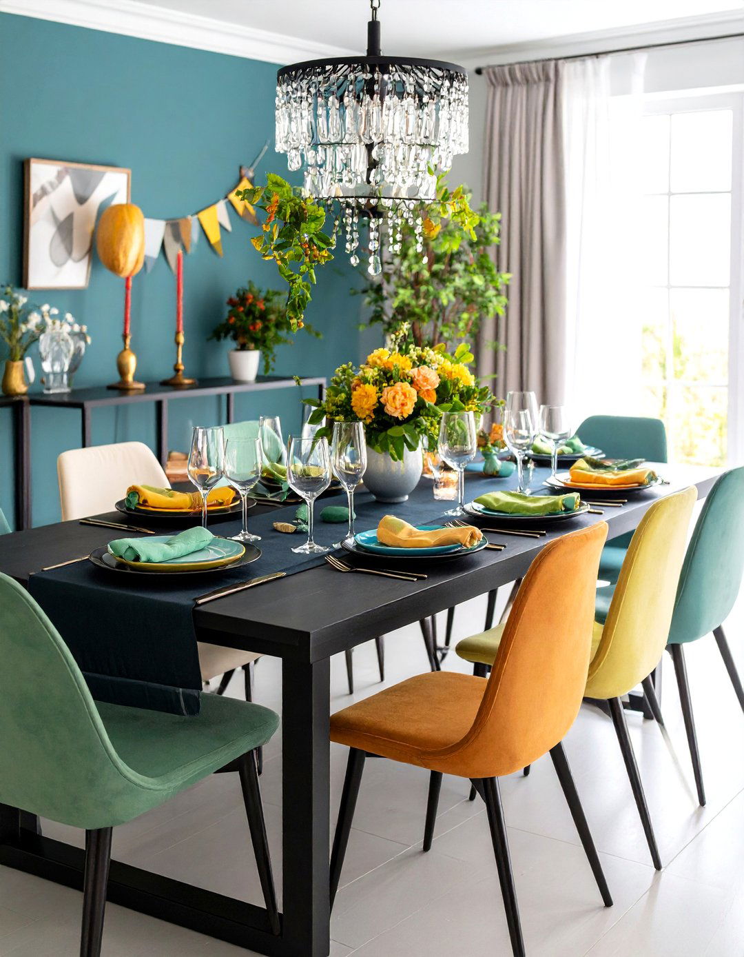Chalkboard Table Runner for Entertaining - 20 Chalkboard Ideas